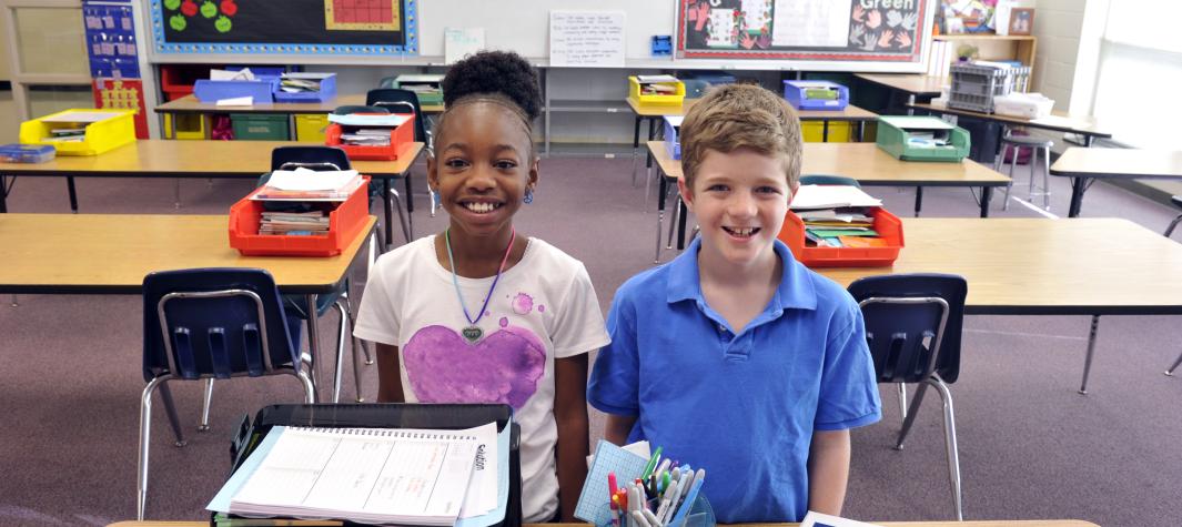 Kids in a classroom