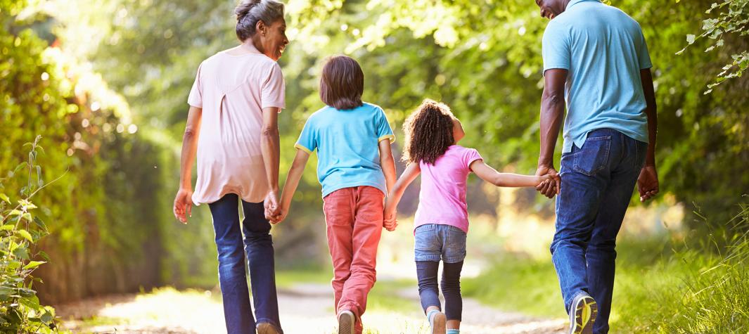family in the park